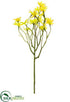 Silk Plants Direct Meadow Daisy Spray - Yellow Two Tone - Pack of 12