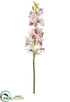 Silk Plants Direct Cymbidium Orchid Spray - Pink Two Tone - Pack of 12