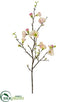 Silk Plants Direct Quince Blossom Spray - Pink Two Tone - Pack of 12