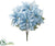 Metallic Poinsettia Bush - Blue Two Tone - Pack of 6