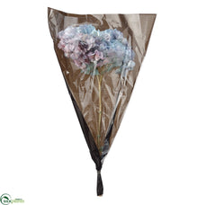 Preserved Hydrangea Spray Two-Tone - Blue Two Tone - Pack of 10