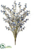Silk Plants Direct Waxflower Bush - Blue Two Tone - Pack of 12