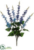 Silk Plants Direct Delphinium Bush - Blue Two Tone - Pack of 12
