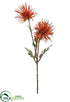 Silk Plants Direct Verona Spider Mum Spray - Flame Two Tone - Pack of 12