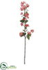 Silk Plants Direct Apple Blossom Spray - Coral Two Tone - Pack of 6