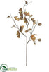 Silk Plants Direct Gingko Leaf Spray - Brown Two Tone - Pack of 12