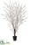 Plastic Berry Tree - Green Two Tone - Pack of 2