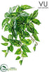 Silk Plants Direct Peperomia Leaf Bush - Green Two Tone - Pack of 12