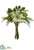 Cabbage, Sedum, Lamb's Ear Bouquet - Green Two Tone - Pack of 6