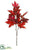 Maple Leaf Spray - Crimson Two Tone - Pack of 12