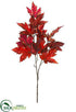 Silk Plants Direct Maple Leaf Spray - Crimson Two Tone - Pack of 12