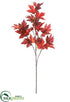 Silk Plants Direct Maple Leaf Spray - Crimson Two Tone - Pack of 6