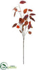 Silk Plants Direct Eucalyptus Leaf Spray - Burgundy Two Tone - Pack of 12