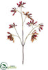 Silk Plants Direct Maple Leaf Spray - Burgundy - Pack of 12