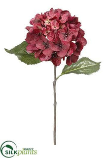 Hydrangea Spray - Burgundy - Pack of 12