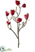 Silk Plants Direct Magnolia Spray - Burgundy - Pack of 12