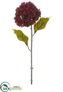 Hydrangea Spray - Burgundy - Pack of 12