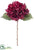 Hydrangea Spray - Burgundy - Pack of 24