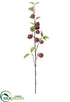Silk Plants Direct Apple Spray - Burgundy - Pack of 24