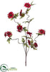 Silk Plants Direct Wild Daisy Spray - Burgundy - Pack of 12