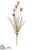 Plastic Wild Seed Pod Spray - Burgundy - Pack of 12