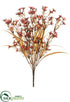 Silk Plants Direct Wax Flower Bush - Burgundy - Pack of 12