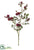 Pompon Rose Spray - Burgundy - Pack of 6