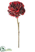 Silk Plants Direct Hydrangea Spray - Burgundy - Pack of 12
