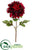 Dinner Plate Dahlia Spray - Burgundy - Pack of 6