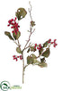 Silk Plants Direct Mountain Berry Spray - Burgundy - Pack of 6