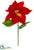 Majestic Velvet Poinsettia Spray - Red Burgundy - Pack of 12