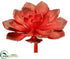 Silk Plants Direct Echeveria Pick - Red Burgundy - Pack of 8