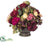 Rose, Hydrangea Pink Green - Red Burgundy - Pack of 1