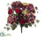 Silk Plants Direct Hydrangea, Rose Bush - Red Burgundy - Pack of 36