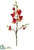Silk Plants Direct Phalaenopsis Orchid Spray - Coral Burgundy - Pack of 12