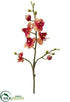 Silk Plants Direct Phalaenopsis Orchid Spray - Coral Burgundy - Pack of 12