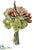 Echeveria, Sedum, Pod Bouquet - Green Burgundy - Pack of 6