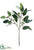 Silk Plants Direct Seeded Eucalyptus Spray - Green Burgundy - Pack of 12