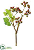 Silk Plants Direct Berry Spray - Green Burgundy - Pack of 12