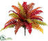 Silk Plants Direct Boston Fern - Rust Burgundy - Pack of 6