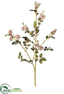 Pompon Rose Spray - Pink Dusty - Pack of 6