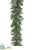 White Spruce Garland With 50 Leds Lights And Pine Cone - Green Dusty - Pack of 2