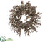 Silk Plants Direct Eucalyptus Wreath - Mauve Dusty - Pack of 12