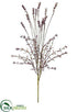 Silk Plants Direct Plastic Millet Seed Spray - Purple - Pack of 12