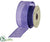 Burlap Ribbon - Purple - Pack of 6