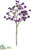 Glittered Rhinestone Flower Spray - Purple - Pack of 12