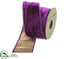 Silk Plants Direct Viscose Velvet Ribbon - Purple - Pack of 12