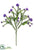 Silk Plants Direct Flowering Cactus Spray - Purple - Pack of 12