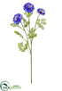 Silk Plants Direct Cornflower Spray - Purple - Pack of 12