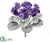 Silk Plants Direct African Violet Bush - Purple - Pack of 24